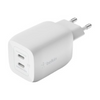 Belkin USB-C GaN PD PPS Dual Wall Charger, 65W | WCH013vfWH