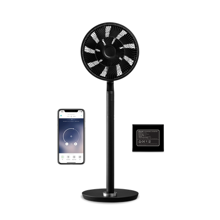 Duux | Fan | Whisper Flex Ultimate | Stand Fan | Black | Diameter 34 cm | Number of speeds 30 | Oscillation | 3-32 W | Yes