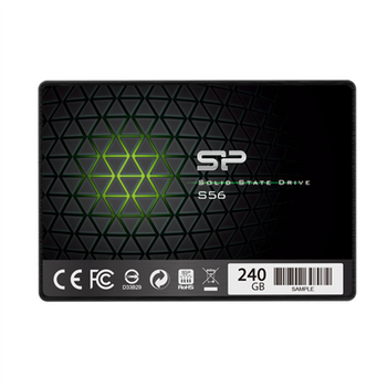 Silicon Power S56 240 GB SSD form factor 2.5" SSD interface SATA Write speed 450 MB/s Read speed 460 MB/s