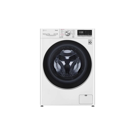 LG Washing Machine With Dryer F2DV5S7S1E Energy efficiency class D, Front loading, Washing capacity 7 kg, 1200 RPM, Depth 46 cm, Width 60 cm, Display, LED, Drying system, Drying capacity 5 kg, Steam function, Direct drive, Wi-Fi, White