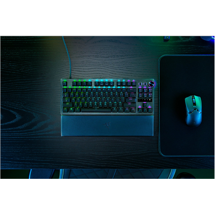 Razer | Gaming Keyboard | Huntsman V3 Pro Tenkeyless | Gaming Keyboard | Wired | Nordic | Black | Analog Optical