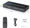 DZIELNIK HDMI 4x1 QUAD MULTI VIEWER PRZEŁĄCZNIK 4x1 Rozdzielacz 4K + PILOT