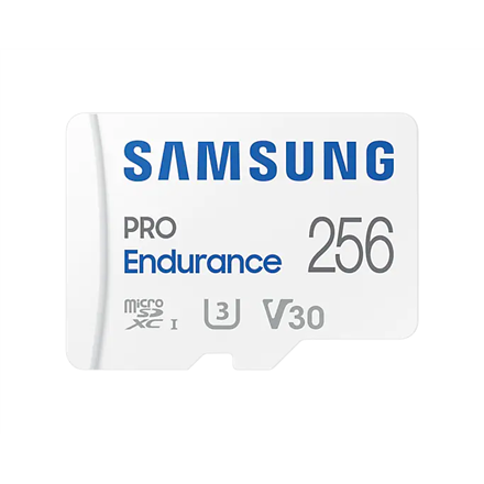 Samsung PRO Endurance MB-MJ256KA/EU 256 GB MicroSD Memory Card Flash memory class U3, V30, Class 10 SD adapter