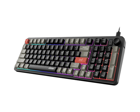 MSI FORGE GK110 US | Gaming keyboard | Wired | US | Black | USB 2.0 | Membrane