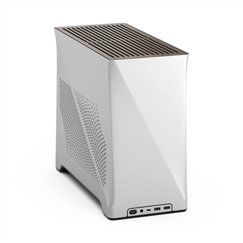 Fractal Design Era 2 Mini-ITX Gehäuse, Walnussholz-Panel – Silber
