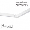 Lampa LED HanksLight,white,liniowa,alu,zwiesz,wtyczka-opcja łączenia,1200mm,down36W,4000K
