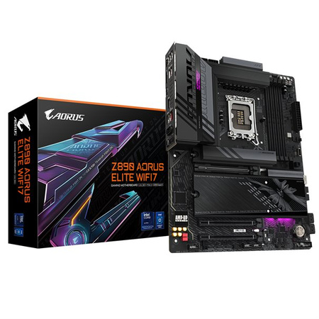 GIGABYTE Z890 Aorus Elite WiFi7 Mainboard, Sockel LGA 1851, Intel Z890, ATX, DDR5