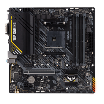 Asus TUF GAMING A520M-PLUS II Processor family AMD Processor socket AM4 DDR4 DIMM Memory slots 4 Supported hard disk drive interfaces  SATA, M.2 Number of SATA connectors 4 Chipset  AMD A520 Micro ATX