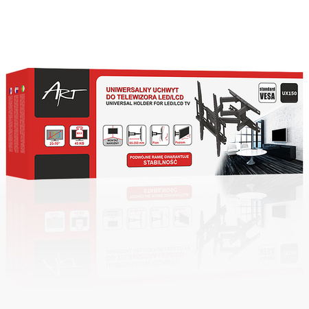 Uchwyt do telewizora 23-70" LED/LCD 45kg UX150 ART pion/poziom