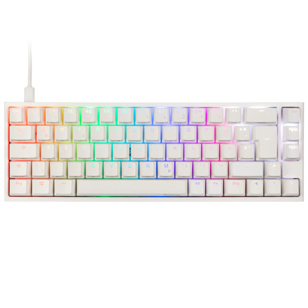 Ducky One 2 SF Gaming Tastatur, MX-Red, RGB LED - weiß