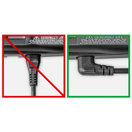 Goobay 75 cm Device socket C7 Euro male (Type C CEE 7/16)