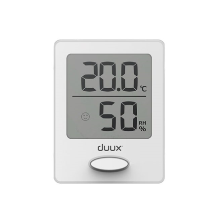 Duux Sense Hygrometer + Thermometer White LCD display