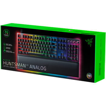 Razer Huntsman V2 Gaming keyboard Optical Analog Switch RGB LED light US Wired