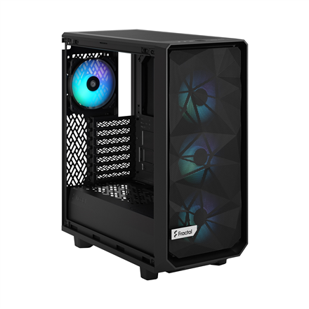 Fractal Design Meshify 2 Compact RGB Side window  Black TG Light Tint Mid-Tower Power supply included No