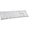 Ducky One 2 White Edition PBT Gaming Tastatur, MX-Blue, weiße LED - weiß