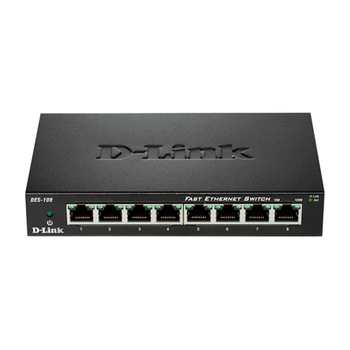 D-Link Ethernet Switch DES-108/E Unmanaged Desktop 10/100 Mbps (RJ-45) ports quantity 8