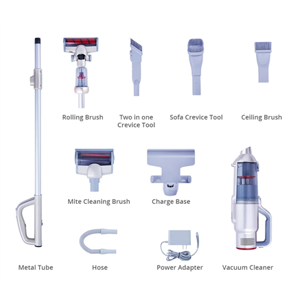 Jimmy Vacuum Cleaner JV71 Cordless operating, Handstick and Handheld, Operating time (max) 45 min, White/Red, Warranty 24 month(s), Battery warranty 12 month(s)