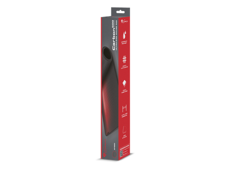 Genesis | Carbon 500 Ultra Blaze | Mouse pad | 450 x 1100 x 2.5 mm | Red/Black