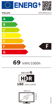 Philips LED Ambilight TV | 55PUS8919/12 | 55 | Smart TV | Titan | 4K UHD | Grey