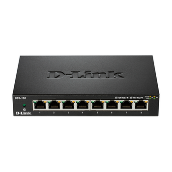 D-Link Switch DGS-108/E Unmanaged Desktop 1 Gbps (RJ-45) ports quantity 8