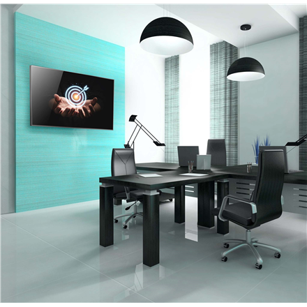 EDBAK Wall mount | Lateral adjustment of the screen once mounted on the wall plate | 50-86 " | Maximum weight (capacity) 80 kg | Black