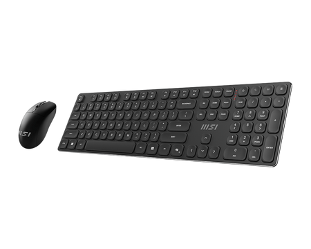 MSI FORGE K210 WIRELESS COMBO | Keyboard and Mouse Set | Wireless | Mouse included | US | Black | Scissor