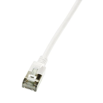 Kabel LAN U/FTP (Patchkabel) SLIM CAT6 0.5m white