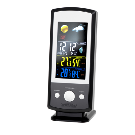 Mesko MS 1177 Weather station Black Colorful Digital Display