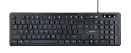 Gembird KB-UML-02 "Rainbow" backlight multimedia keyboard, black, US layout Gembird