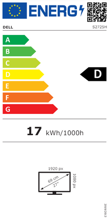 Dell | S2725H | 27 " | IPS | 1920 x 1080 pixels | 16:9 | 8 ms | 300 cd/m² | White | HDMI ports quantity 2 | 100 Hz