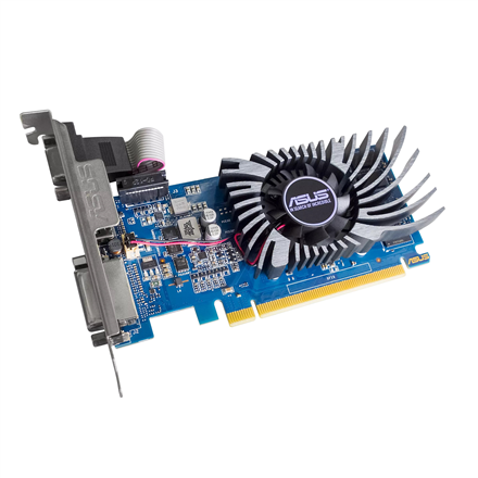 Asus GT730-2GD3-BRK-EVO NVIDIA 2 GB GeForce GT 730  DDR3  PCI Express 2.0 HDMI ports quantity 1 Memory clock speed 1800 MHz DVI-D ports quantity 1 VGA (D-Sub) ports quantity 1