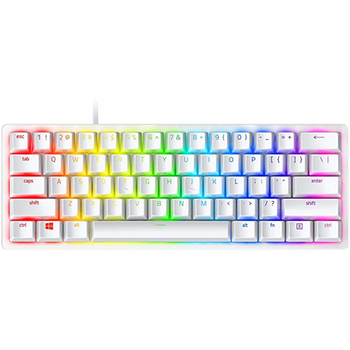 Razer Huntsman Mini 60% Gaming keyboard Optical Red Switch; Aluminum construction; Onboard memory and lighting presets RGB LED light US Wired