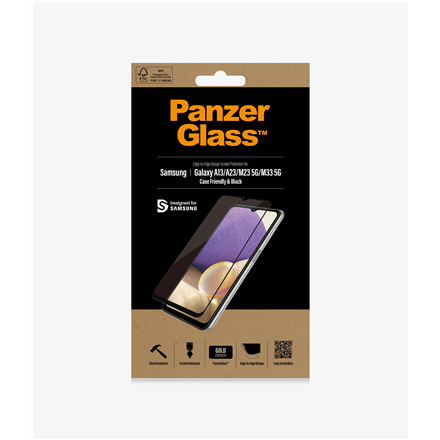 PanzerGlass Screen protector Samsung Galaxy A13/M23 5G/M33 5G Glass Black Case Friendly
