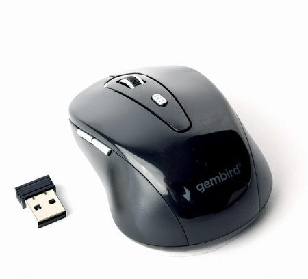 Gembird 6-button wireless optical mouse MUSW-6B-01 USB, Black