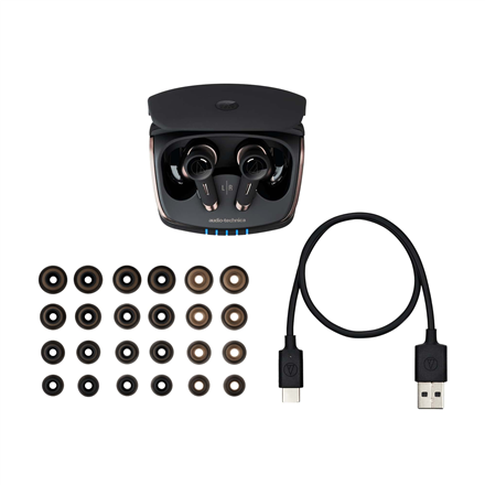 Audio Technica Wireless Earbuds  ATH-TWX9 In-ear, Microphone, Black