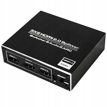 MATRIX HDMI 2.0 3x2 SWITCH SPLITTER EKSTRAKTOR ARC