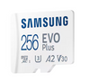 Samsung | MicroSD Card | EVO Plus | 256 GB | microSDXC Memory Card | Flash memory class U3, V30, A2