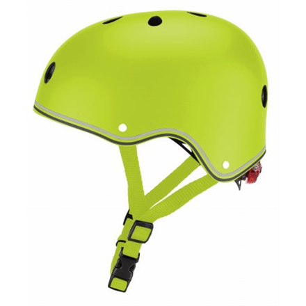 Globber Helmet Go Up Lights Lime green