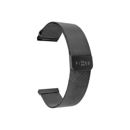 Fixed | Mesh Strap with Quick Release 18mm for smartwatch | Black