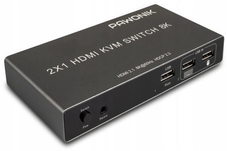 KONSOLA KVM HDMI 2.1 Przełącznik Switch 4K120Hz 8K