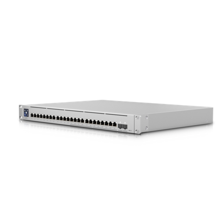 Ubiquiti Switch Enterprise 24 PoE USW-Enterprise-24-PoE Managed L3 Rackmountable 1 Gbps (RJ-45) ports quantity 12x10/100/1000 Mbps + 12x100/1000/2500 Mbps SFP ports quantity 0 SFP+ ports quantity 2 PoE+ ports quantity 24 Power supply type AC/DC, Internal,