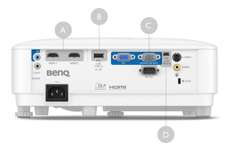 Benq XGA (1024x768) 4000 ANSI lumens White Lamp warranty 12 month(s)