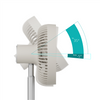Duux Fan | Rize Flex | Stand Fan | Greige | Diameter 21 cm | Number of speeds 4 | Oscillation | 10 W | No
