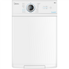 Midea Washing Machine | MF100T60B/W | Energy efficiency class A | Top loading | Washing capacity 6 kg | 1200 RPM | Depth 61 cm | Width 40 cm | Display | LED | Steam function | White