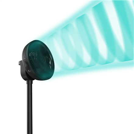 Duux Fan | Whisper Flex 2 | Stand Fan | Black | Diameter 34 cm | Number of speeds 30 | Oscillation | 2-21.5 W | Yes