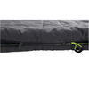 Outwell Camper "R", Sleeping Bag,  235 x 90 cm, 2 way open - auto lock, L-shape, Grey