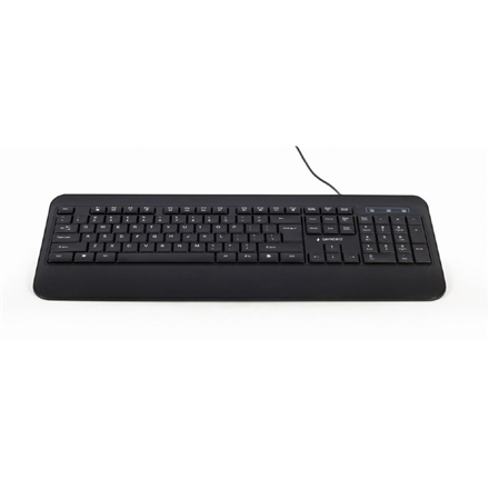Gembird Multimedia Keyboard KB-UML-03	 Multimedia Wired US Black