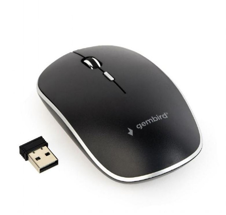 Gembird Silent Wireless Optical Mouse MUSW-4BS-01 USB Optical mouse Black