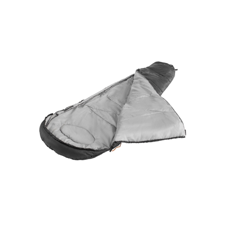 Easy Camp Starling Mummy Black 8°C | Sleeping Bag | 210 x 75 x 50 cm | -5 to 12 °C | Two-way open-end, autolock
