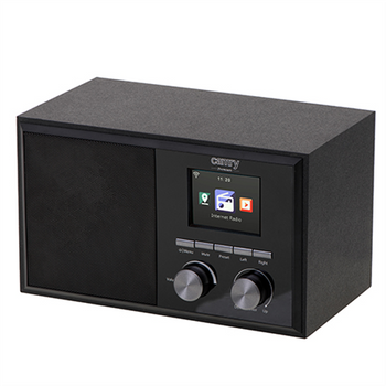 Camry Internet radio CR 1180 AUX in Black Alarm function